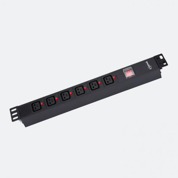 IEC C19 6位10A+总开关PDU